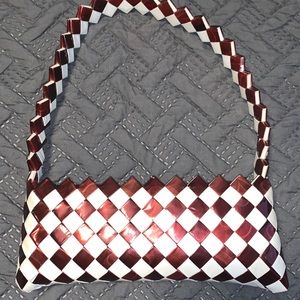 Unique fair trade recycled small wrapper purse